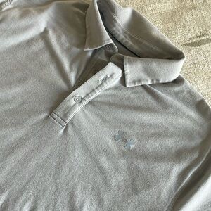 Gray under armour polo size XL